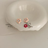 Fashionable zirconium, advanced earrings, light luxury style, western style, high-quality style