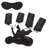 Glossy black sleep mask