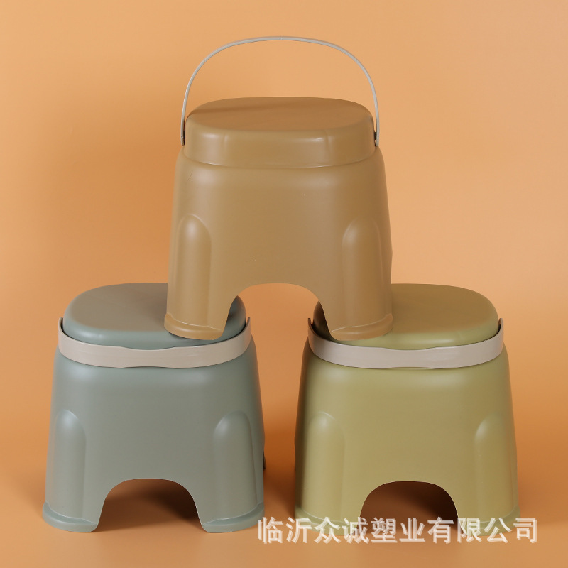 プラスチックの手提げ腰掛けの子供のベンチの滑り止め腰掛けの低い腰掛けの小さい腰掛けはlogoの手提げ腰掛けを印刷することができます。|undefined