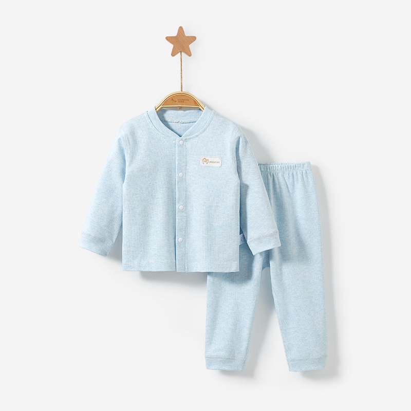Ropa y pantalones de otoño para bebés, conjunto de ropa interior infantil de algodón puro para niños y niñas, ropa interior fina de capa base para primavera y otoño.