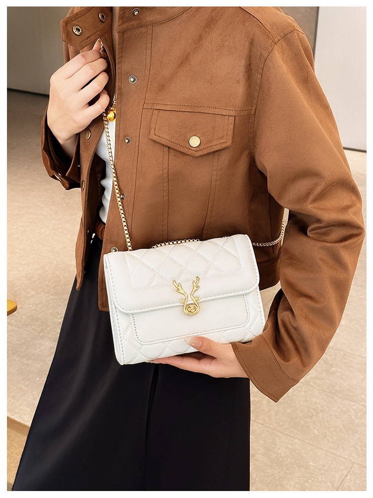 2025 Summer New style sheep diamond-shaped bag, single-shoulder bag, women's bag, pu bag, crossbody bag, chain bag, Chanel style undefined