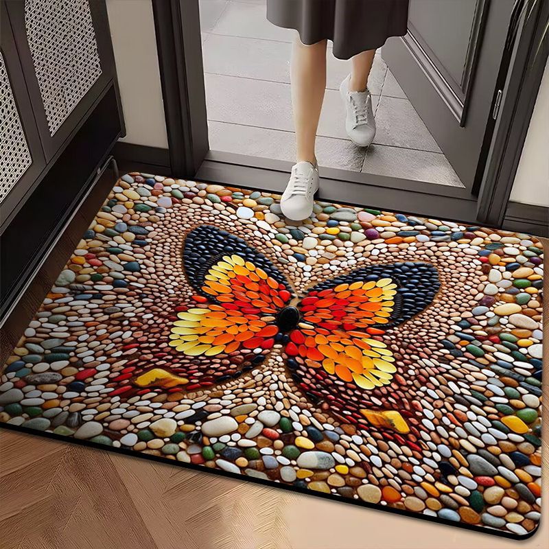Alfombra de suelo de adoquines de diatomitas, almohadilla de pies absorbente de agua, almohadilla de pies antideslizante de baño resistente al desgaste image 14