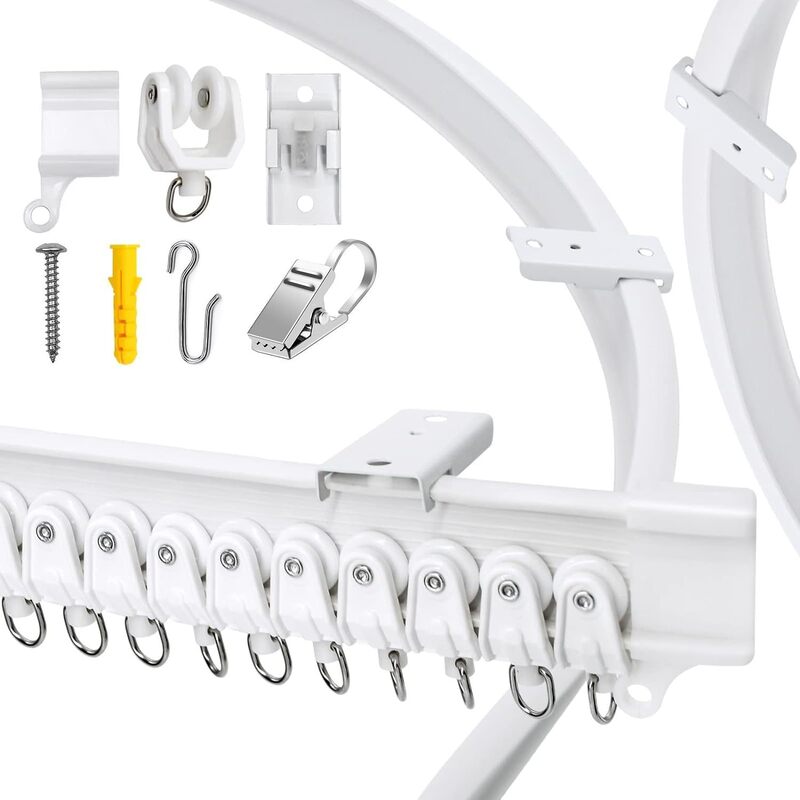 Cross-border Amazon Retail Agency 1/3/5/7 m U-shaped Curtain Rail First Bendable Slide Rail