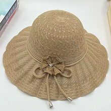 中老年帽子女夏季薄款中年女士夏天防晒可折叠老太太帽妈妈帽子