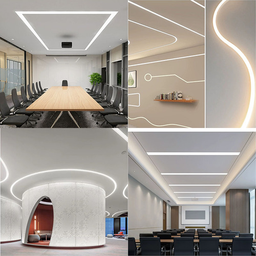 嵌入式led办公灯异形造型长方形办公室公司会议室展厅写字楼顶灯