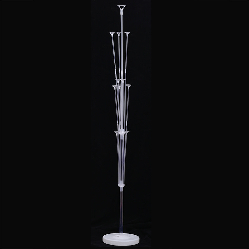 Mesa de columna de globo flotante piezas flotantes conjunto de árbol de globo de plástico transparente guía base de soporte de globo de alta calidad