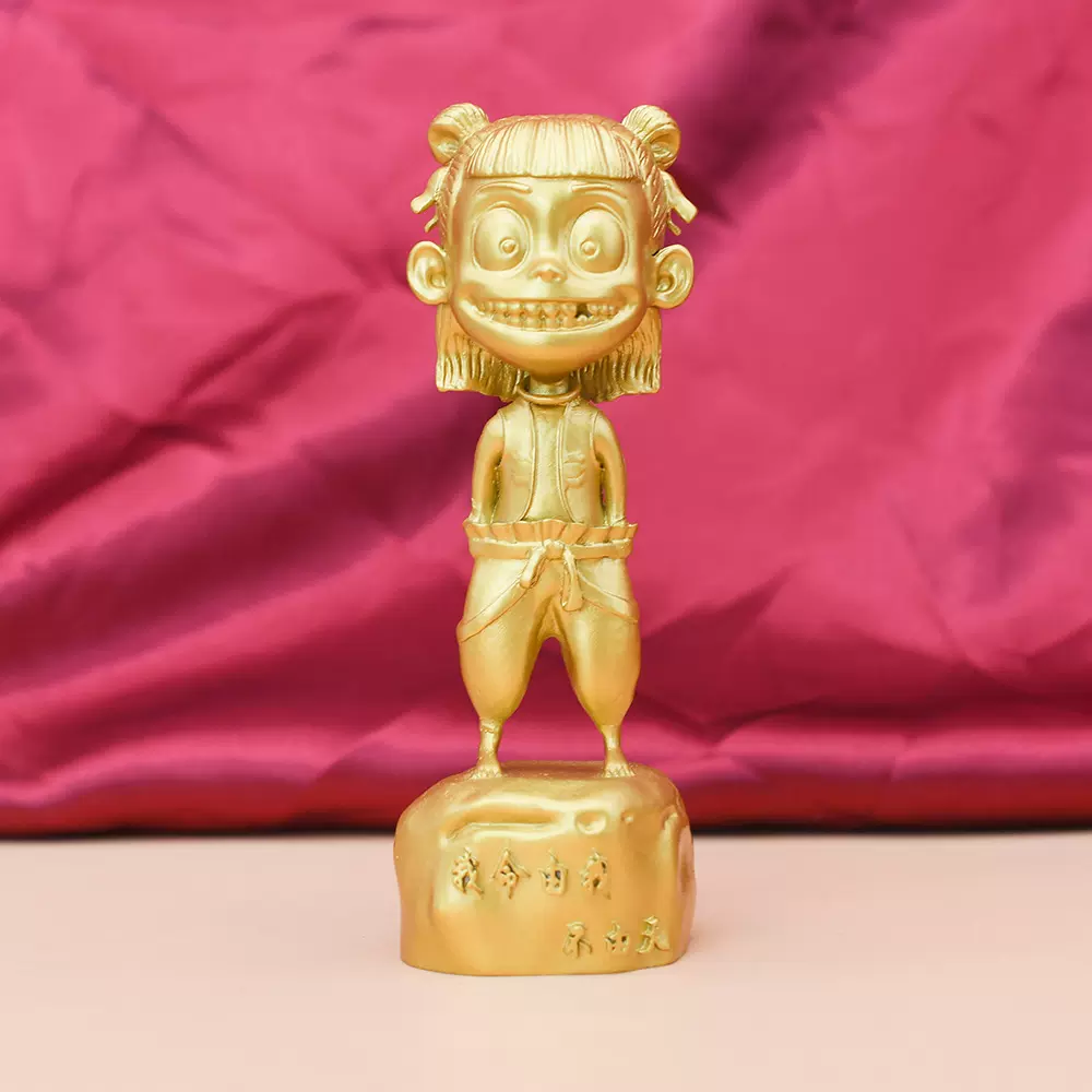 哪咤魔童降世电影同款汽车摆件手办雕刻工艺品人玩具桌面潮玩礼物