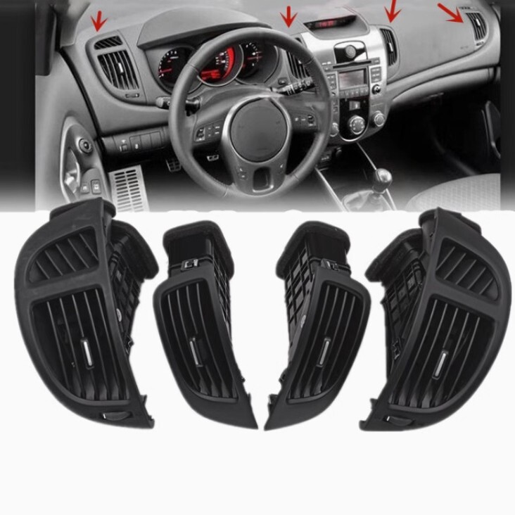 Suitable for Kia Forte Air Vents, Dashboard, Air Conditioning, Body, Left and Right, Middle, Cooling and Heating