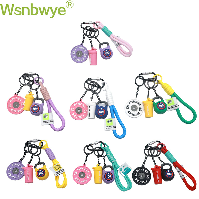 Creative Carabiner Keychain Lanyard Braided Rope Pendant Buckle Simple Creative Multifunctional Backpack Hanging Accessory Lock