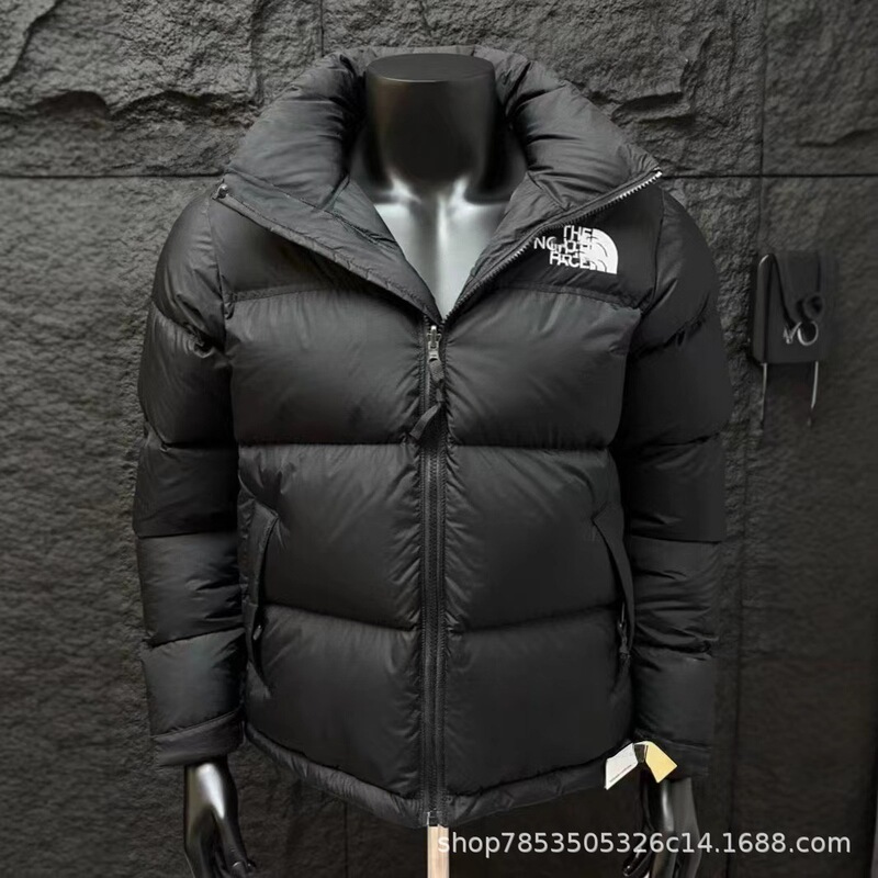 1996 Unisex American Version Tnf Cotton Jacket Loose Thickened Men's Classic Embroidered Stand Collar North North Cotton Coat