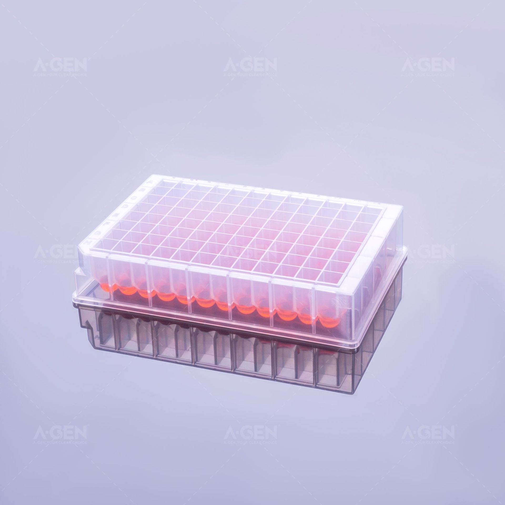 爱津厂家直销 96方孔深孔板(1.0ml) PP料低吸附 可加盖灭菌一次性