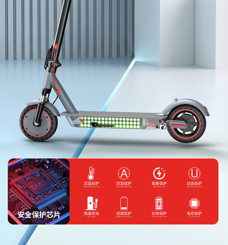 Directly Supplied from the Manufacturer, Electric Folding Scooters, Lightweight and Portable, Electric Skateboards with Lithium Batteries for Cross-Border Sales