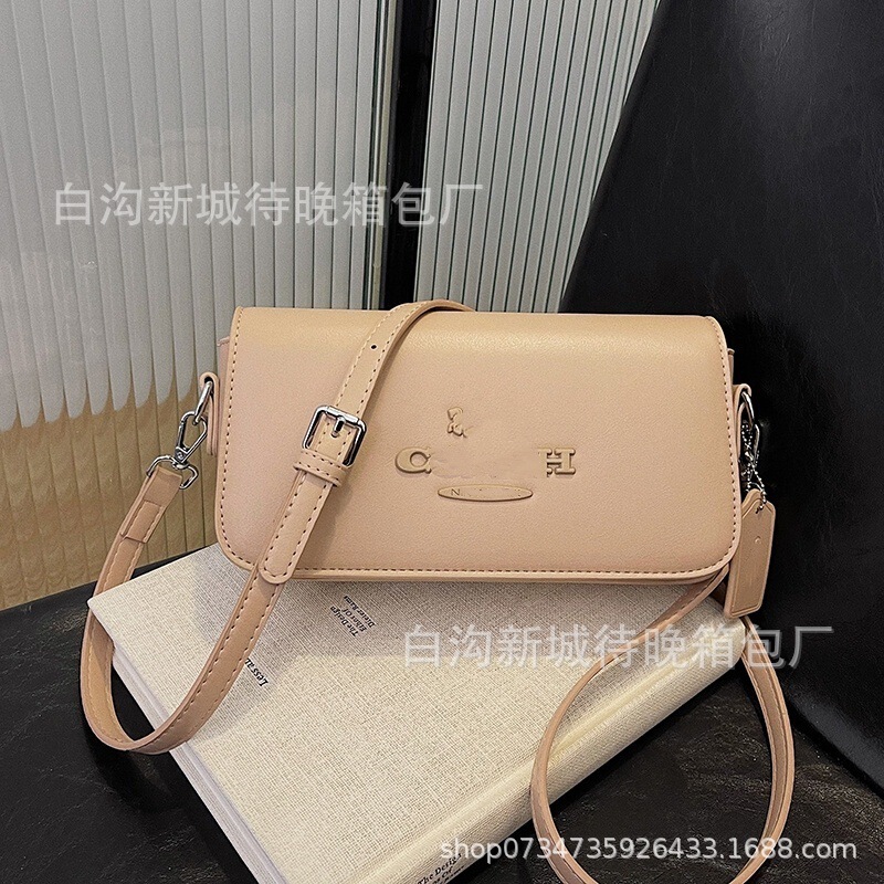 跨境新款外贸小方包纯色简约单肩斜挎通勤女包包bags时尚潮流bags|undefined