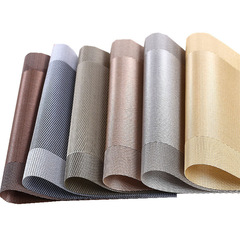 簡約歐式餐廳PVC餐墊 防滑隔熱對角雙框耐髒杯碟墊餐桌墊西餐墊