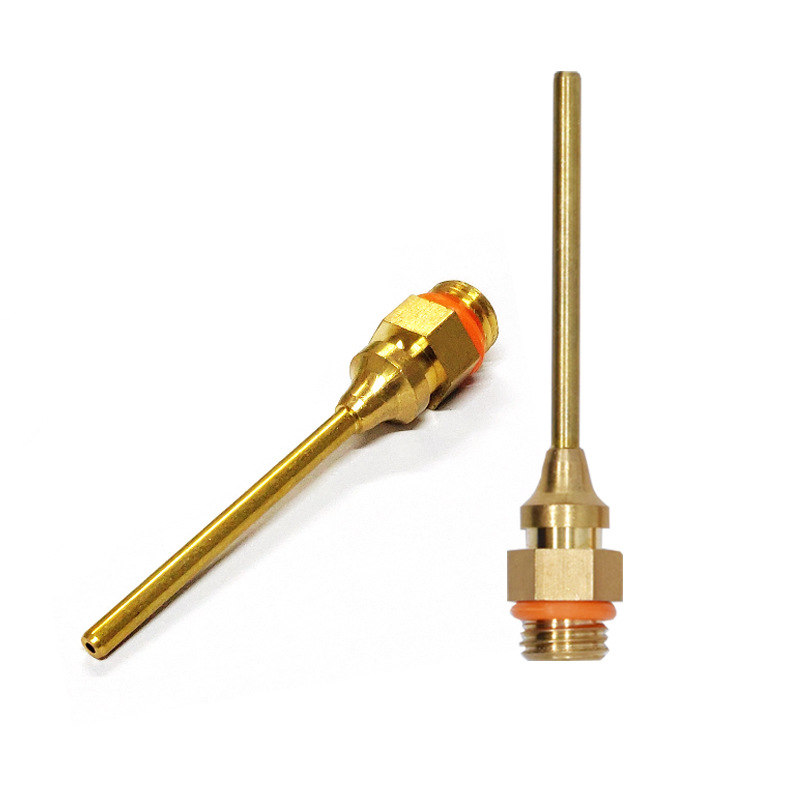 Boquilla de pistola de pegamento de fusión en caliente 1,5x70mm boquilla de pistola de fusión en caliente agujero fino boquilla de pistola de pegamento alargado
