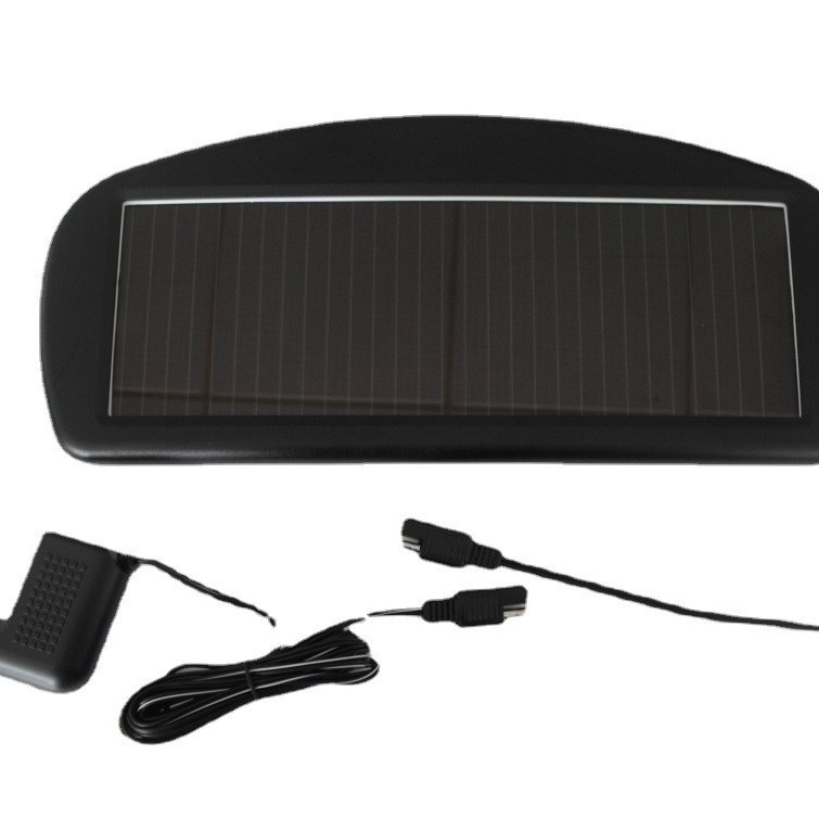 促销太阳能汽车充电器/非晶太阳能电池板/枪型点烟插头或鳄鱼夹线