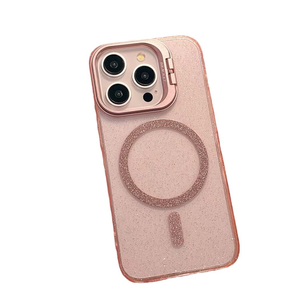 Soporte de lente para iPhone Apple 17 caso de teléfono celular transparente polvo flash absorción magnética 15 / 16 PRO cubierta de protección contra caídas