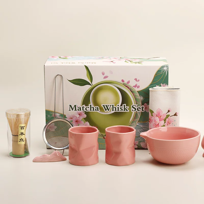 Матча, чайная чашка, набор, нож, чайный порошок