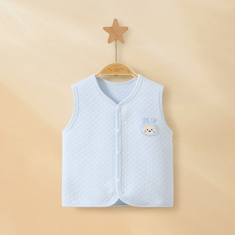 Primavera, otoño, invierno, chaleco de bebé, chaleco de algodón caliente para niños y niñas de un año, chaleco de hombro para bebés