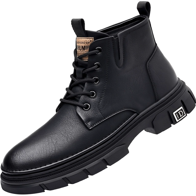 Martens, trend keep warm high non-slip shoes English style, boots, genuine leather, soft sole