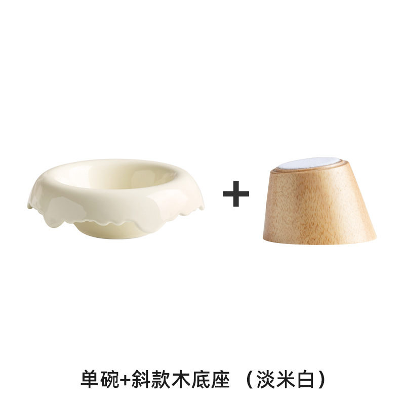 De alto aspecto de cerámica lindo aperitivo yogur de frutas desayuno postre tazón helado ensalada tazón pasillo joyería almacenamiento tazón