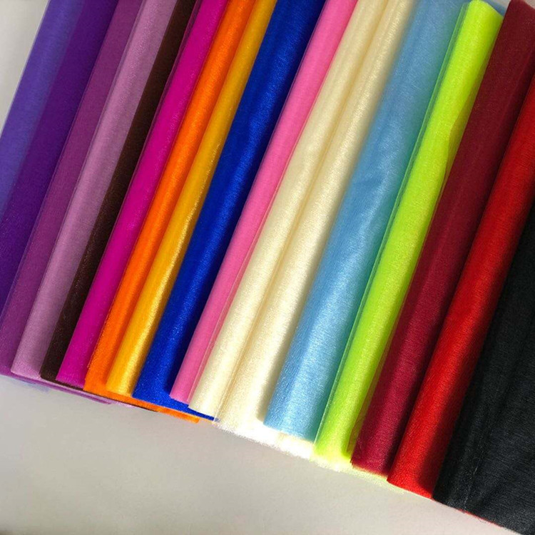 Cross-border in stock wedding decoration snow yarn 48cm * 5m flower packaging yarn curtain OPP paperless tube packaging crystal yarn