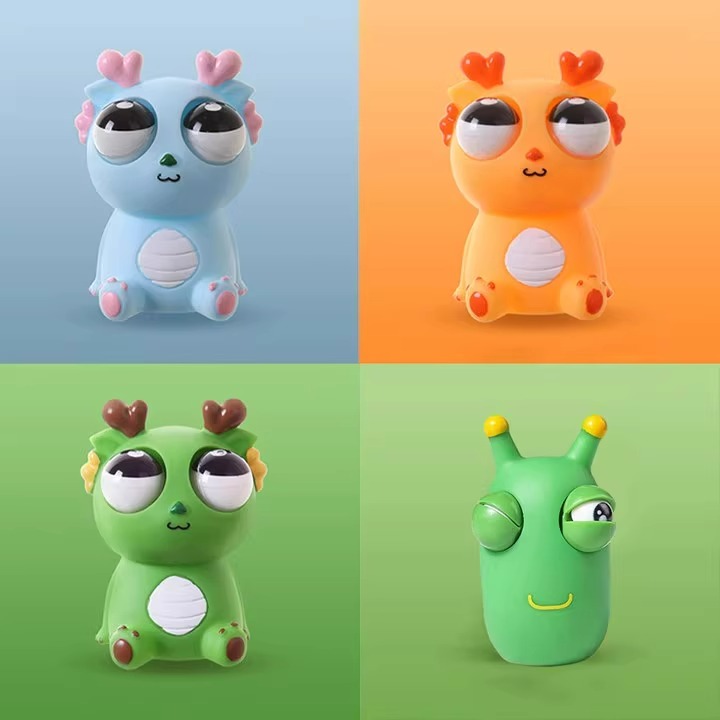 Creativo dragón de ojo pellizco juguete de descompresión extraña ventilación artefacto de descompresión juguete de muñeca de ojo pequeño dragón