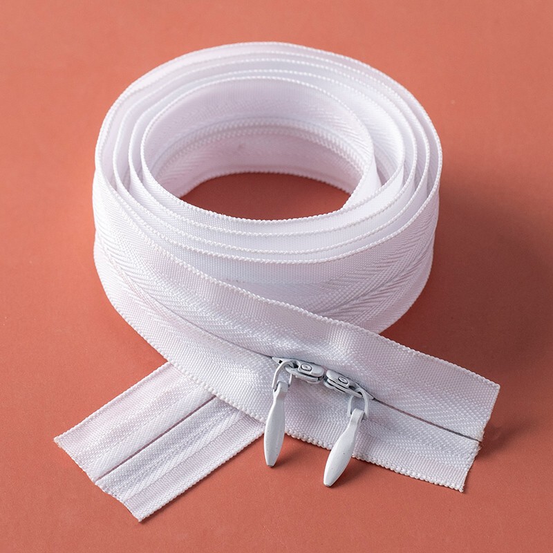 Double Invisible Zipper 1 m 1.5 m Quilt Cover Long Zipper for Quilt White Invisible Quilt Cover Zipper Accessories