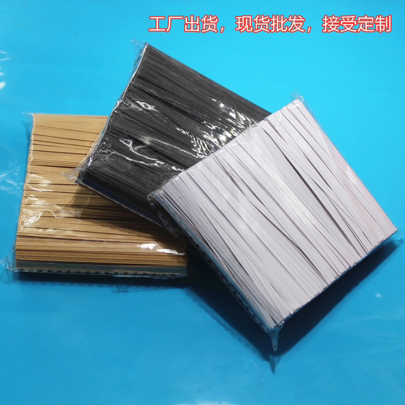 Kraft paper tie spot wholesale baking lollipop packaging sealing Kraft paper tie silk