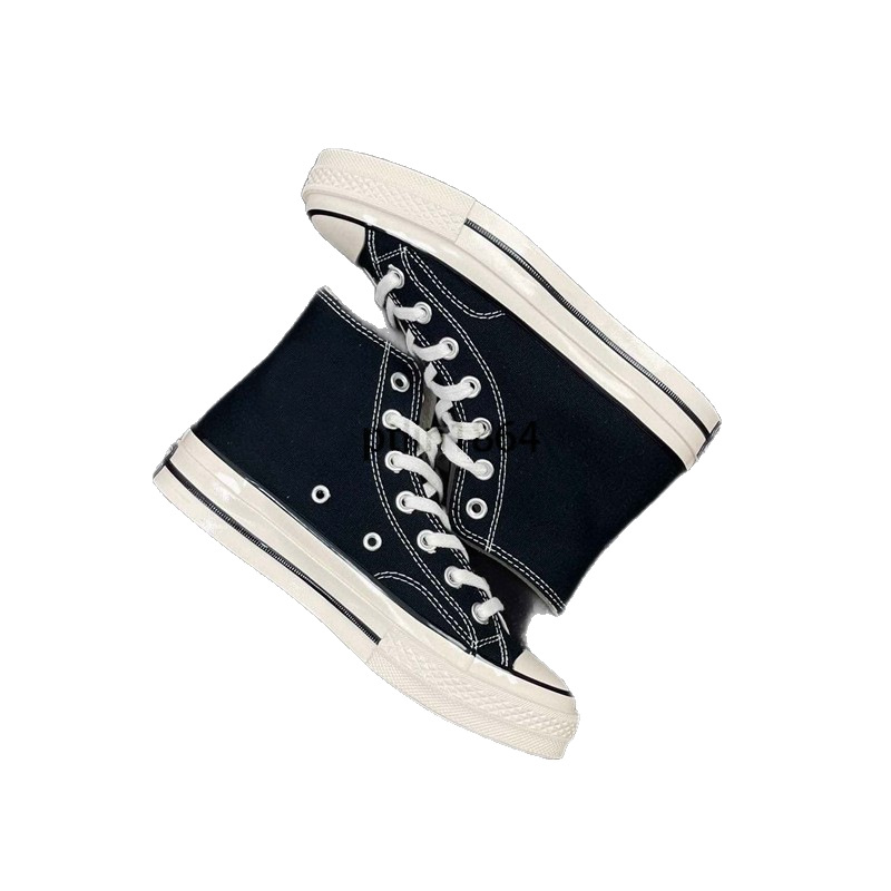 Auténticos zapatos de hombre Meiqi Converse aj 1970s zapatos de mujer zapatos de lona zapatos altos cremosos azules vulcanizados originales puros image 6