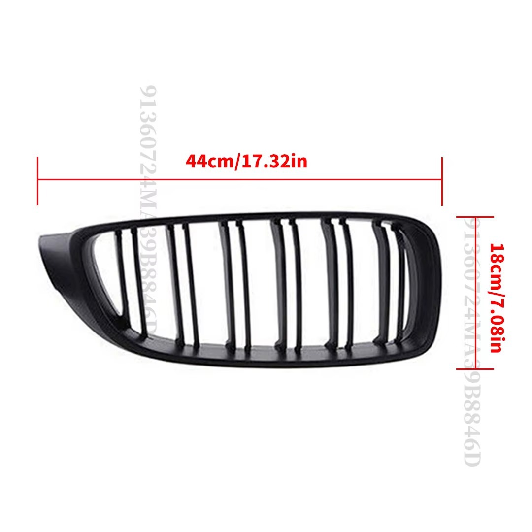 Suitable for Bmw 4 Series F 1.6kg Door Models 2013-2020 Modified Grille in Glossy Black