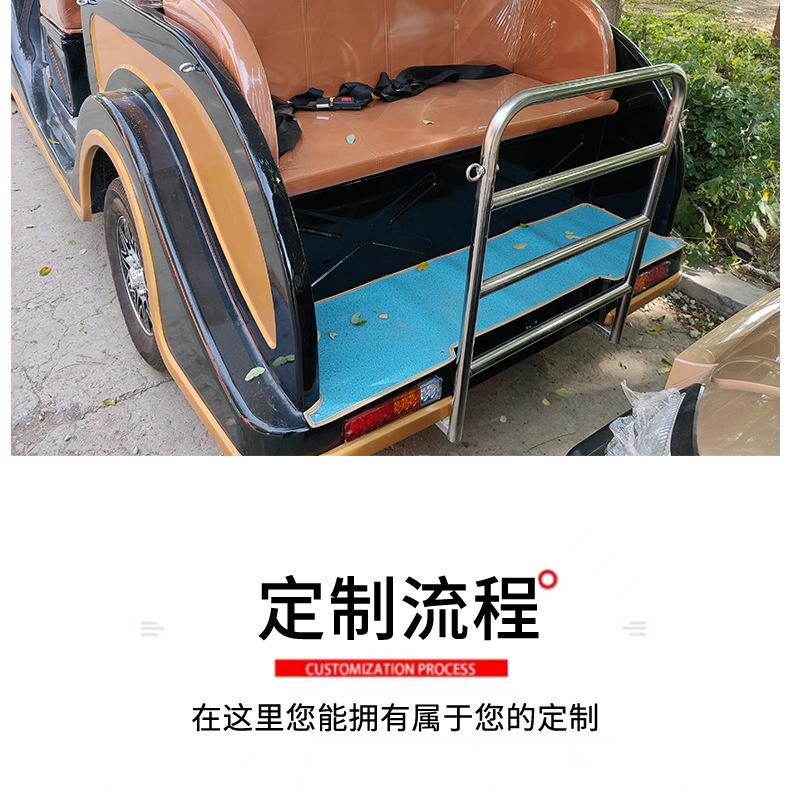 Xinda Road Park Community Electric Shuttle Bus Factory Winery Shuttle Bus 11-Seat Scenic Area Tourist Old Car Sightseeing Vehicle
