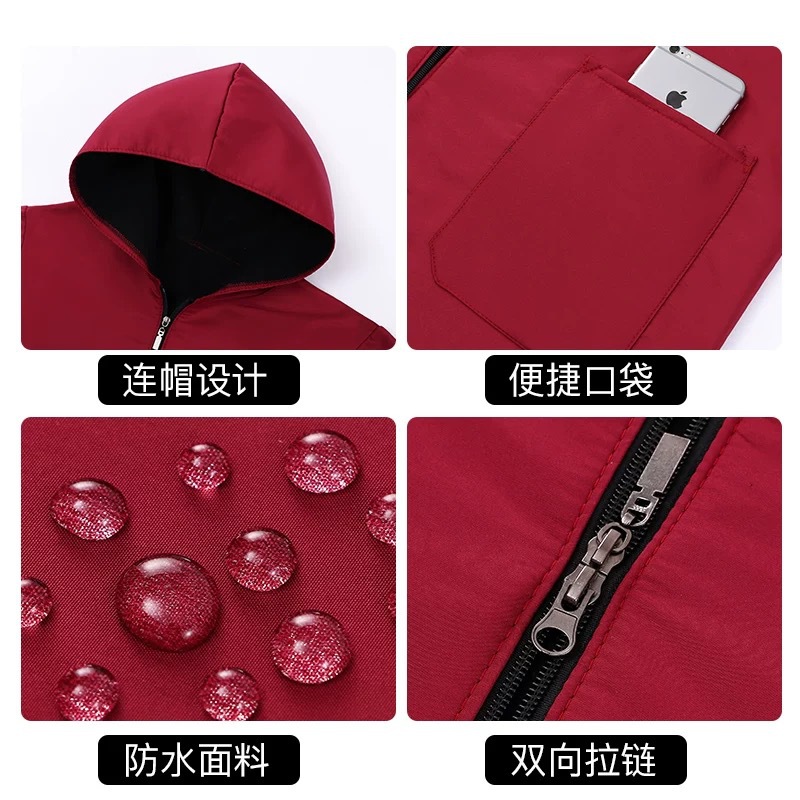 Añadir vello engrosado otoño invierno ropa de cocina casera impermeable a prueba de aceite a prueba de viento calentamiento delantal de cocina ropa de trabajo