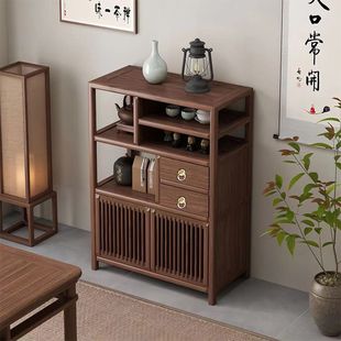 New Chinese Style Solid Wood Tea Cabinet Sideboard Duobaoge Storage Display Cabinet Bogu Shelf Bookshelf