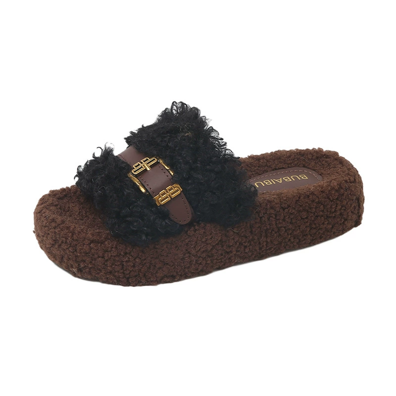 Высокие тапочки-платформа, обувь, премиум-класс
