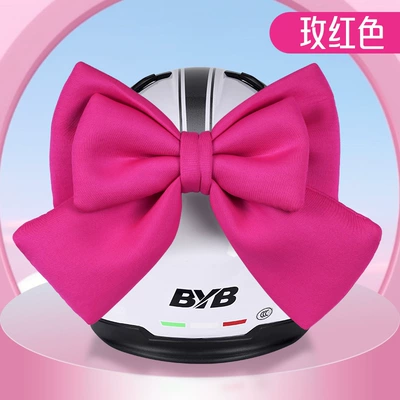 Decorations Electric Scooter Sound-Making: Dəbilqə (Kaska) aksesuarları - basic-style-rose-red-double-layer-oversized-bow