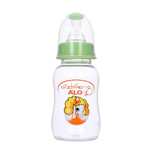 ALG factory wholesale 125ml baby standard caliber baby bottle baby drinking water feeding food grade silicone bottle