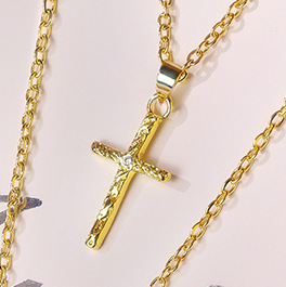 십자가 목걸이 멜론 씨앗 버클