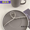 Brand extra large big metal crab pin, shark, hairgrip, hairpins, hair accessory, South Korea, simple and elegant design