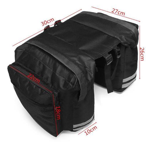 Bicycle rear rack bag, mountain bike two-pack rear bicycle bag, double-pack saddle bag, wholesale bike bag