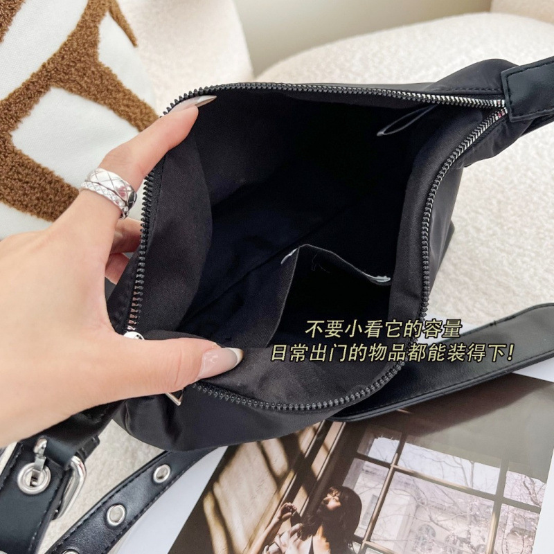 Cross-border Korea EMIS Nylon Commuter Women's Bag, Cool Girl Style Baguette Shoulder Bag, Casual Crossbody Bag - Thumbnail 4