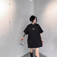 高バージョンパリ連名夢連動un刺繍ロゴ重ポンド半袖BLCG男女純綿半袖tシャツ
