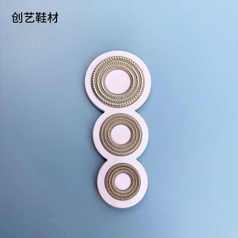 Transfronterizo nuevo tacones altos zapatillas de moda hebilla de metal de aleación de zinc hardware de equipaje hebilla de Cuello de camisa hebilla decorativa