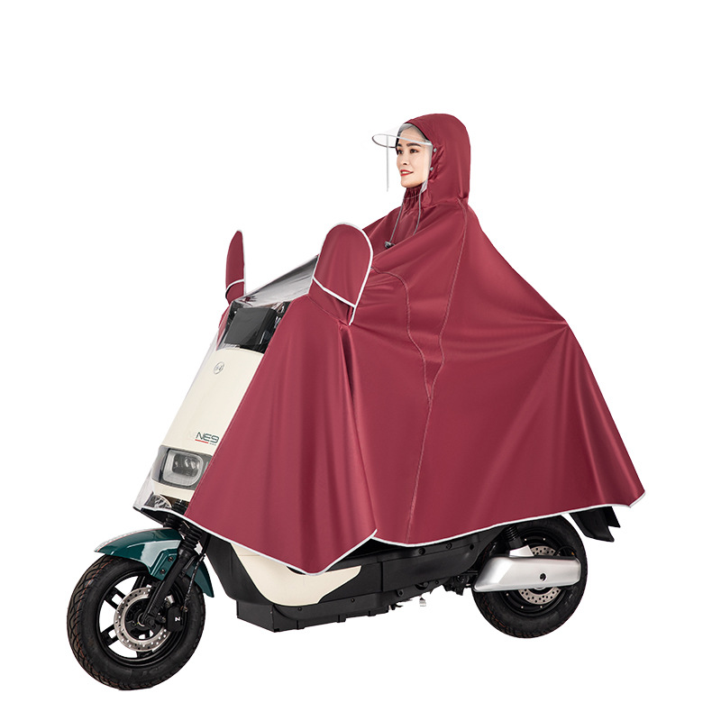 Visual Dashboard poncho impermeable Individual Doble coche eléctrico motocicleta bicicleta engrosada Oxford tela engrosada impermeable