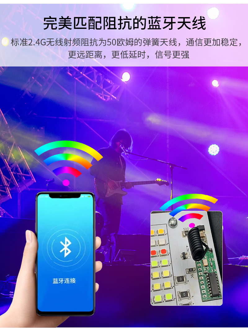 跨境智能涂鸦Wifi蓝牙RGBCW彩色投光灯 手机APP遥控七彩LED泛光灯详情17