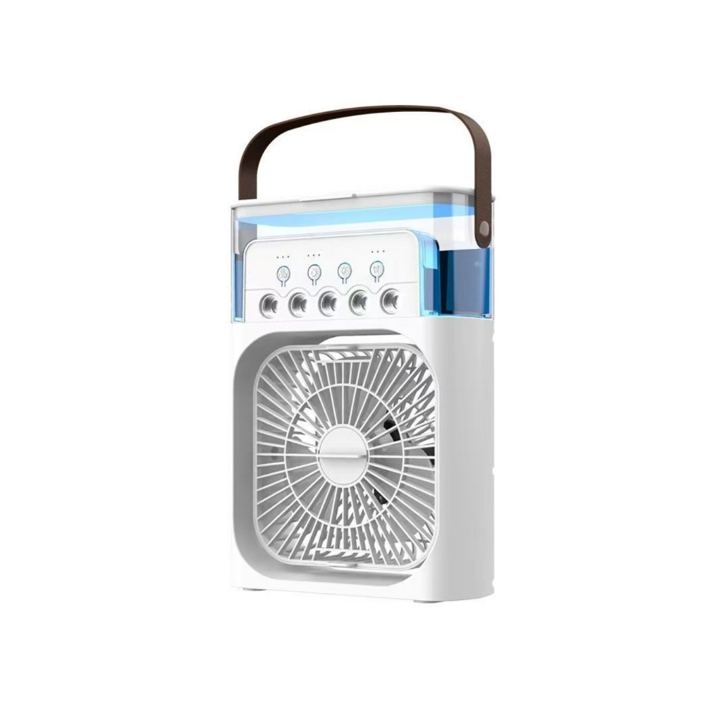Verano nuevo estilo ventilador de spray de cinco orificios humidificador ventilador eléctrico interior y exterior hidratante portátil dos en uno spot al por mayor