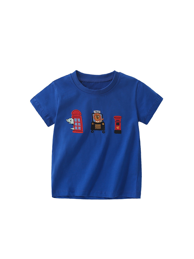 Malwee transfronterizo camiseta casual para niños verano nuevo estilo europeo y americano camiseta de cuello redondo universal ropa casual para niños