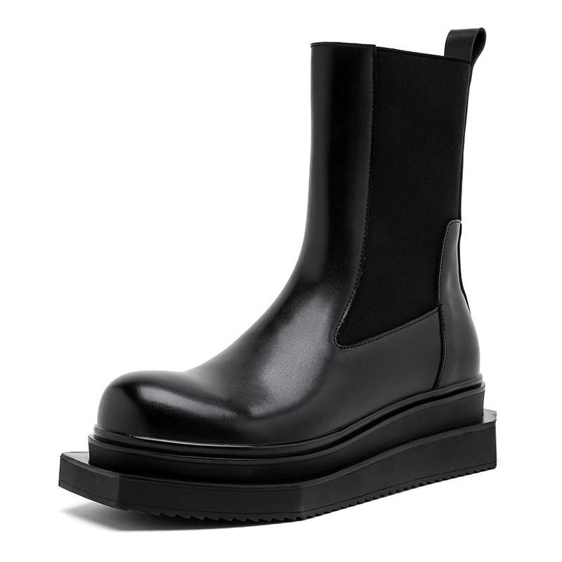 Обувь Мартенсы Челси (Martens) из кожи, трендовая платформа, унисекс 36–44