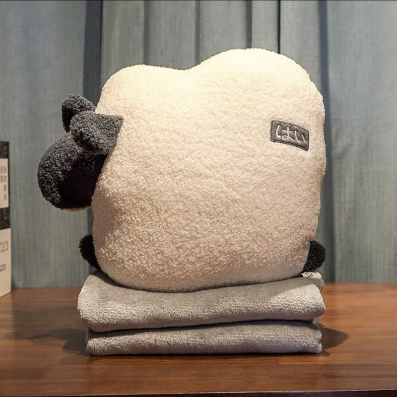 女の子用カーピロー、昼寝枕、掛け布団、オフィス用兼用睡眠用カーピロー、ツーインワン送料無料ブランケット|undefined