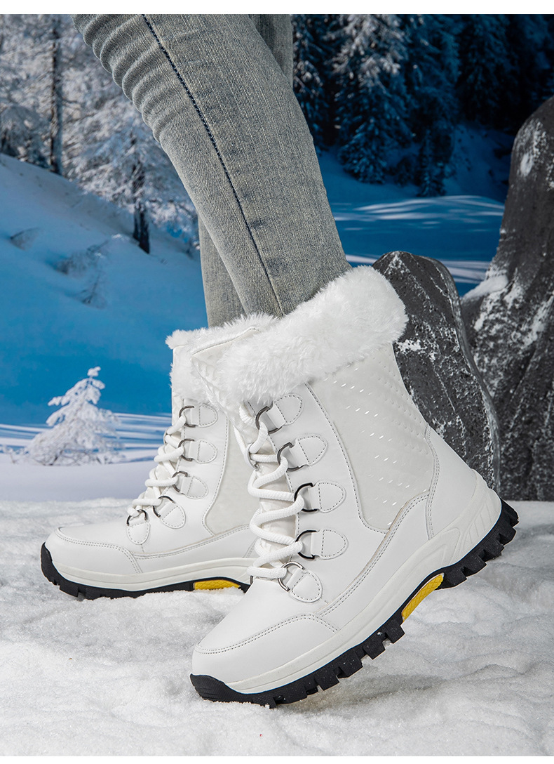 New Boots, Thickened Cotton Shoes, Women's Autumn And Winter New Style, Women's Snow Boots, Warm And Plush_vogvips.com